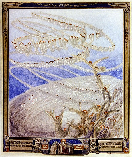 Illustration from Dante''s ''Divine Comedy'', Paradise, Canto XXX a Franz von (Choisy Le Conin) Bayros