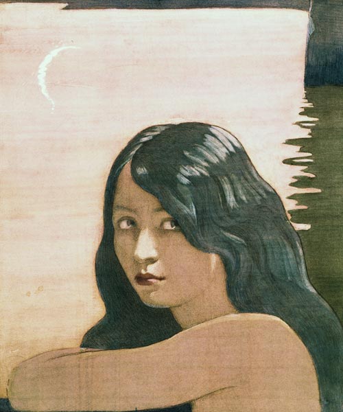 The Spirit 'Water' from 'The Bluebird' a Frederick Cayley Robinson
