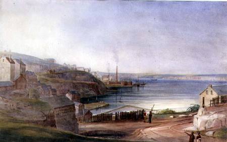 Darling Harbour from Millers Point a Frederick Garling