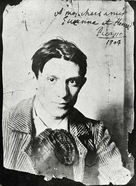 Pablo Picasso (1881-1973), 1904 (b/w photo) a French Photographer, (20th century)