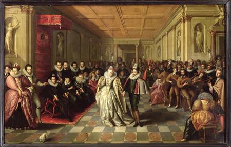Ball at the Court of Henri III on the Occasion of the Marriage of Anne, Duke of Joyeuse, to Margueri a Scuola Francese