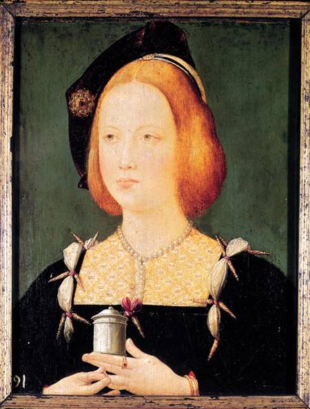 Portrait of Mary of England (1496-1533) wife of Louis XII (1494-1533) a Scuola Francese