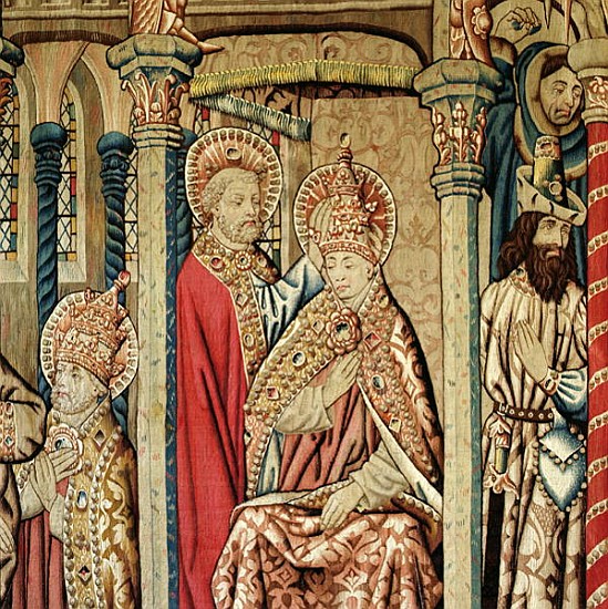 St. Peter Placing the Papal Tiara on the Head of St. Clement, from ''The Life of St. Peter'' (wool t a Scuola Francese