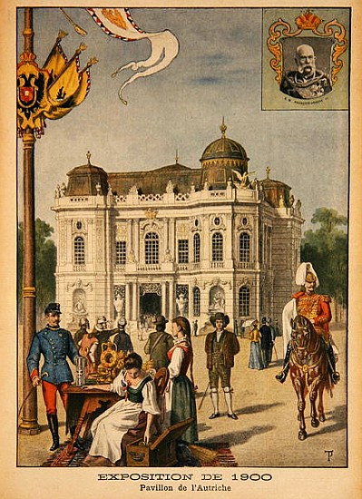 The Austrian Pavilion at the Universal Exhibition of 1900, Paris, illustration from ''Le Petit Journ a Scuola Francese