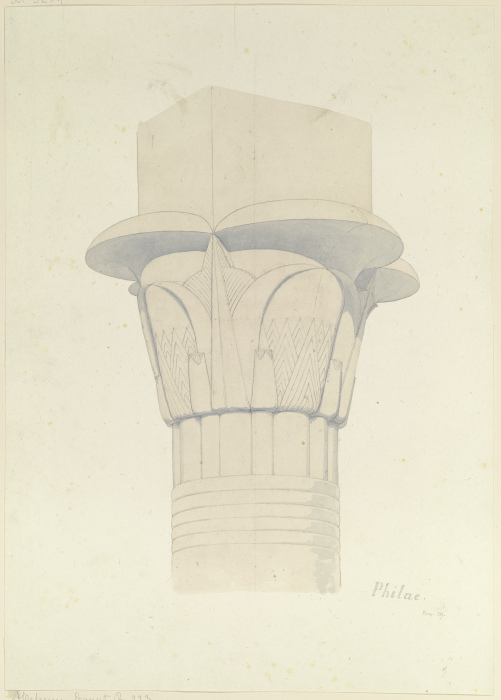 Capital in Philae a Friedrich Maximilian Hessemer