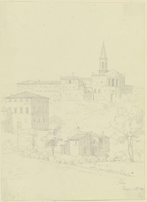 St Pietro in Perugia a Friedrich Maximilian Hessemer