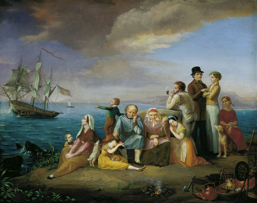 Die Auswanderer nach Amerika a Friedrich Wilhelm Harsewinkel