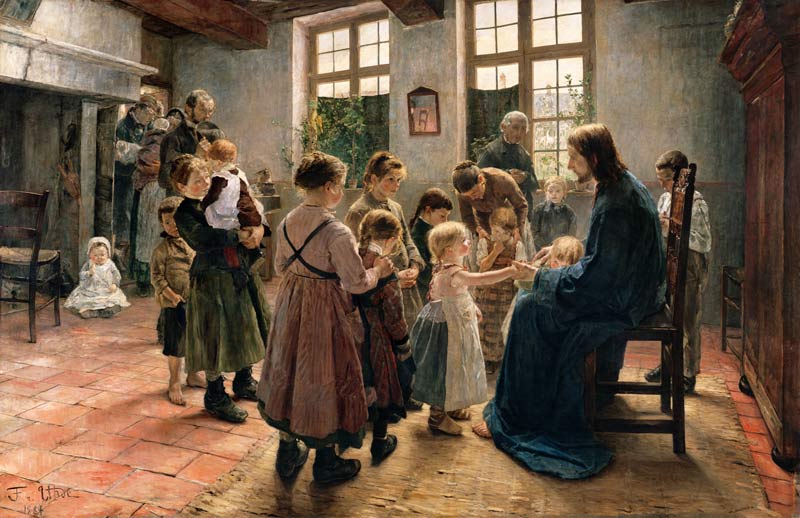 Let come the child flax come to me a Fritz von Uhde