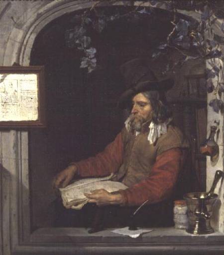 The Apothecary or, The Chemist a Gabriel Metsu