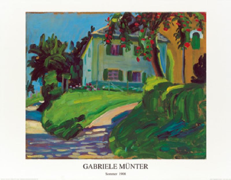 Titolo dell\'immagine : Gabriele Münter - Sommer 1908 (Haus mit Apfelbaum)