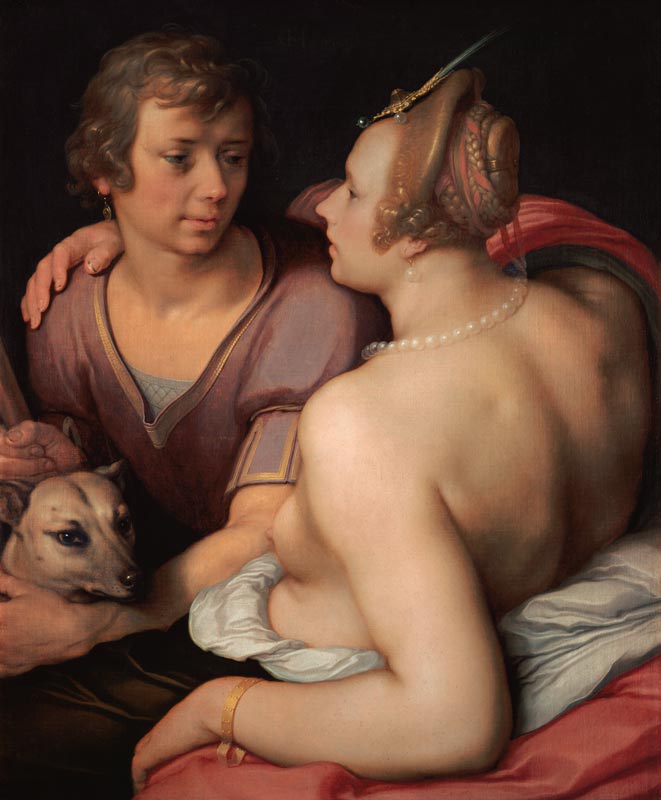 Venus and Adonis. a (gen. van Haarlem) Cornelisz Cornelis