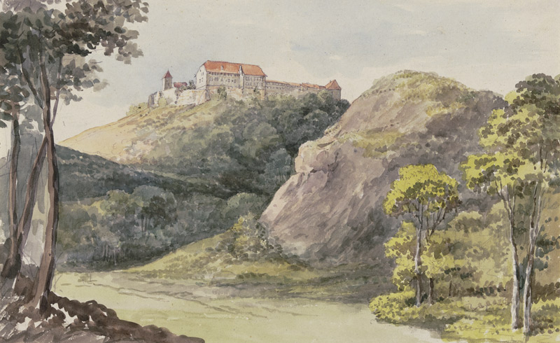 View of the Wartburg a Georg Melchior Kraus