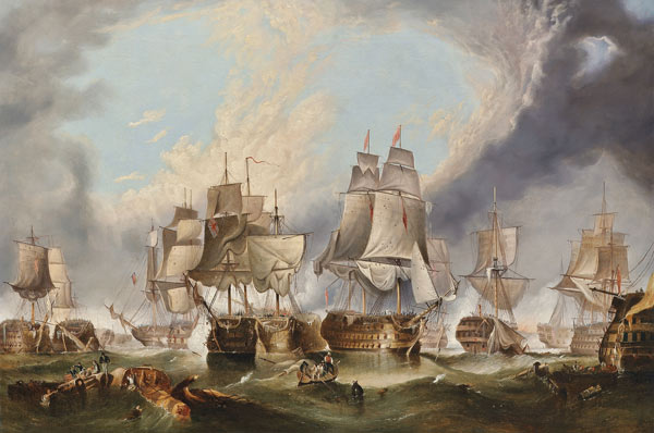 Die Schlacht bei Trafalgar, 21 a George Clarkson Stanfield