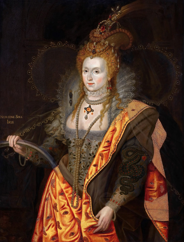 Portrait of Elizabeth I of England (1533-1603), in ballet costume as Iris (Rainbow Portrait) a George Peter Alexander Healy