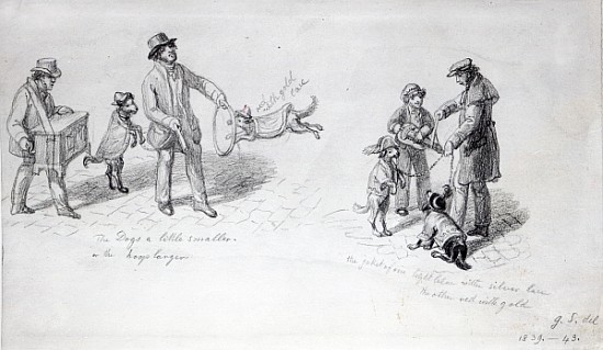 Street Performers, c.1839-43 a George the Elder Scharf