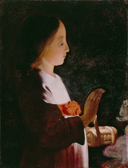 Young Virgin Mary a Georges de La Tour