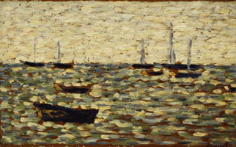 Das Meer bei Grandcamp (La Mer a Grandcamp) a Georges Seurat