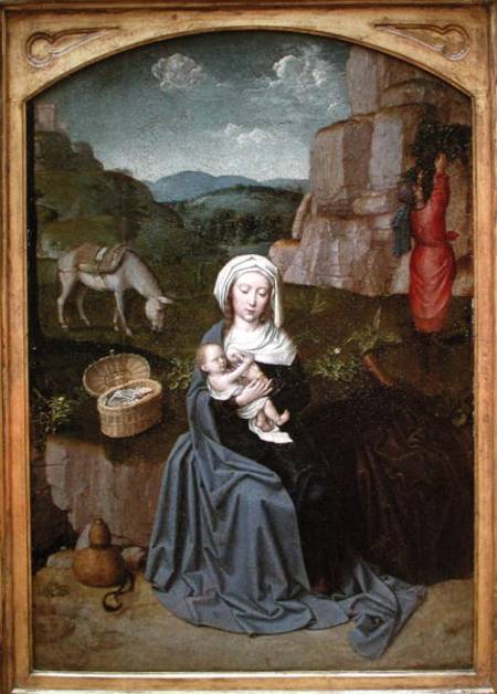 The Rest on the Flight into Egypt a Gerard David