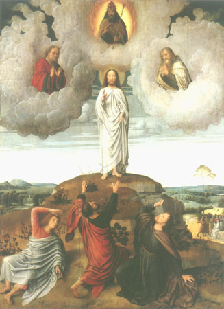 Transfiguration Jesu (middle panel of a Tryptichons) a Gerard David