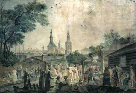A Cure Bath in Moscow a Gerard de la Barthe