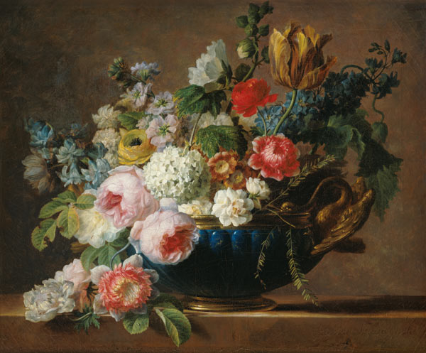 Vase of flowers a Gerard van Spaendonck