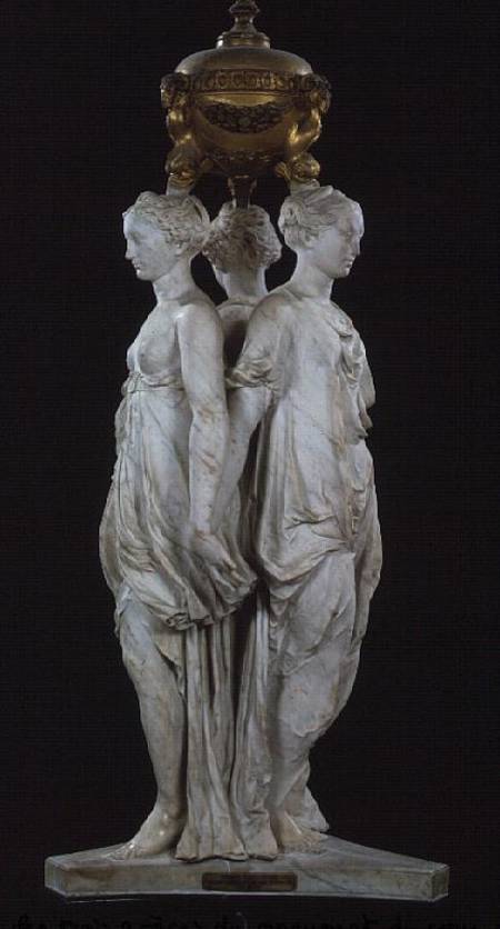 The Three Graces funerary monument with the heart of Henri II (1519-59) 1559 a Germain Pilon