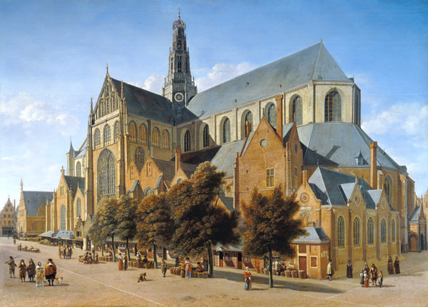 Church of St. Bavo in Haarlem a Gerrit Adriaensz Berckheyde