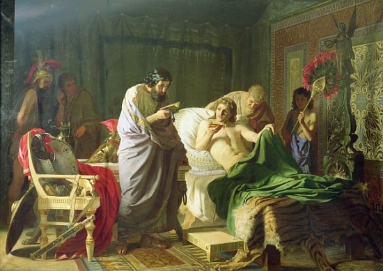 Confidence of Alexander the Great into his physician Philippos a G.I. Semiradski