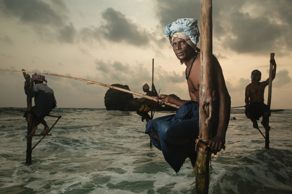 The Stilt Fisherman. a Giacomo Bruno