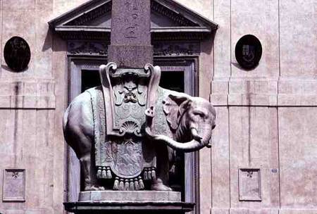 An Elephant supporting an Obelisk a Gianlorenzo Bernini