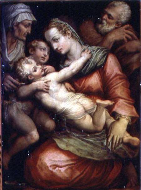 Holy Family with St. Anne and St. John the Baptist a Giorgio Vasari