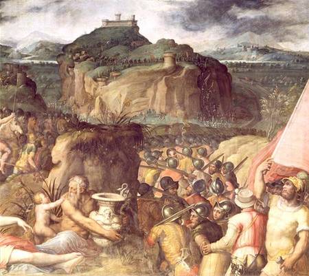 The Siege of San Leo  (detail) a Giorgio Vasari