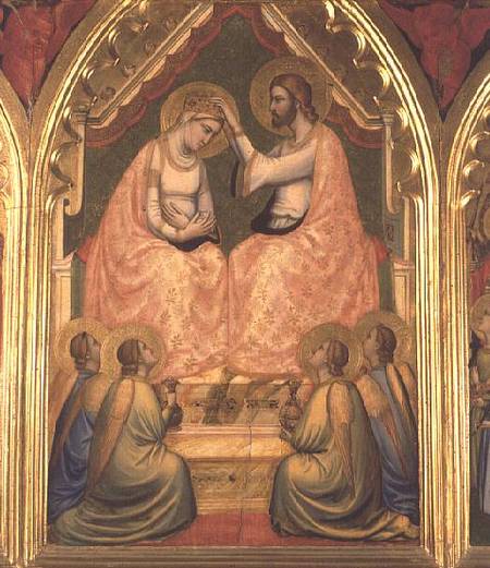 The Coronation of the Virgin Polyptych (centre panel) a Giotto di Bondone