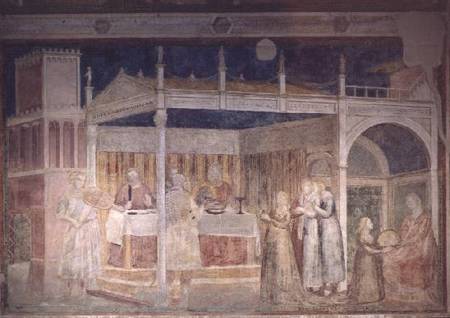 Herod's Banquet, from the Peruzzi Chapel a Giotto di Bondone