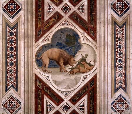 Lion with his Cubs a Giotto di Bondone