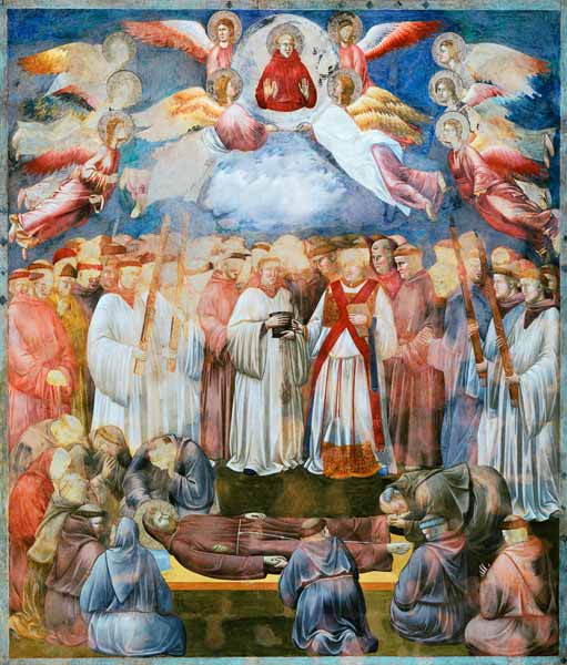 The Death of St. Francis a Giotto di Bondone