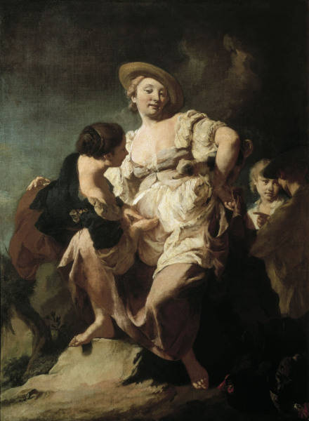 Piazzetta, Giovanni Battista 1682-1754. ''L''indovina'' (The fortune-teller), 1740. Oil on canvas, 1 a Giovanni Battista Piazzetta