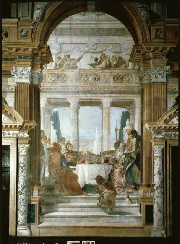 Das Gastmahl der Kleopatra a Giovanni Battista Tiepolo