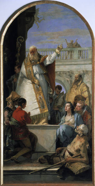 G.B.Tiepolo / Miracle of St. Patrick a Giovanni Battista Tiepolo
