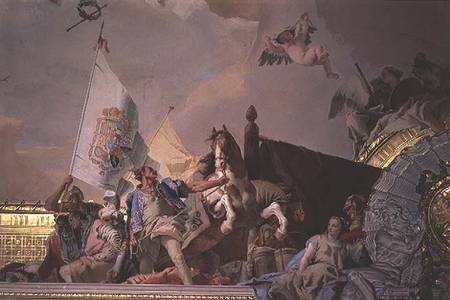 The Glory of Spain I, from the Ceiling of the Throne Room a Giovanni Battista Tiepolo