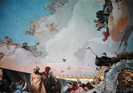 The Glory of Spain III, from the Ceiling of the Throne Room a Giovanni Battista Tiepolo