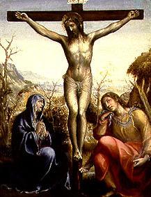 Crucified Jesus with Maria and Johannes. a Giovanni Bazzi Sodoma