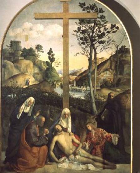 The Lamentation of Christ with Filippo Benizi of the Order of the Servites a Giovanni Bellini
