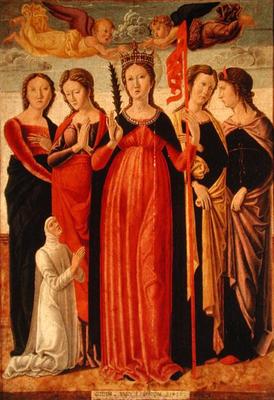 St. Ursula and Four Saints (tempera on panel) a Giovanni Bellini