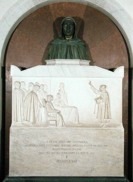 Monument to Girolamo Savonarola (1452-98) a Giovanni Dupre
