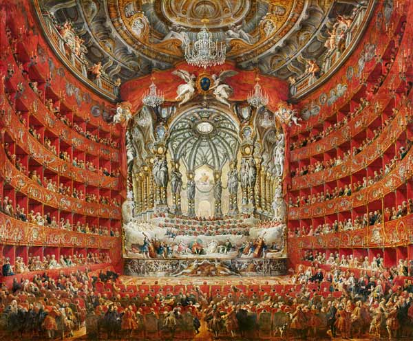 Concerto al Teatro Argentina a Roma a Giovanni Paolo Pannini