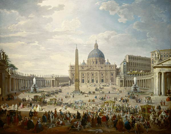 Rome / Saint Peter s / Pannini / Paint. a Giovanni Paolo Pannini
