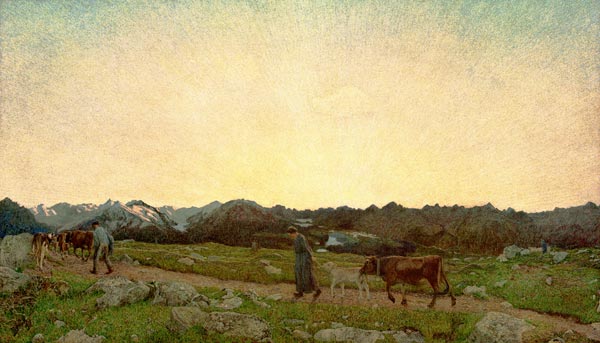 G.Segantini,Natur (Alpen-Triptychon) a Giovanni Segantini