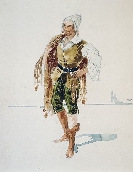 Costume for Barnabas in Act III of La Gioconda by Amilcare Ponchielli a Giuseppe Palanti