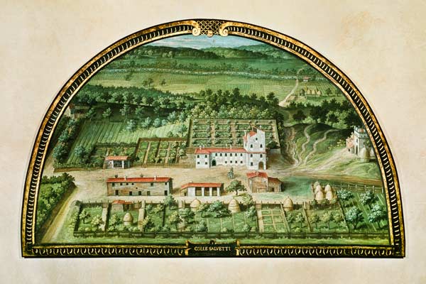 Colle Salvetti, from a series of lunettes depicting views of the Medici villas a Giusto Utens